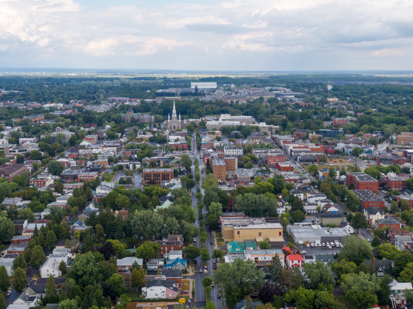 Vue aérienne de Joliette
