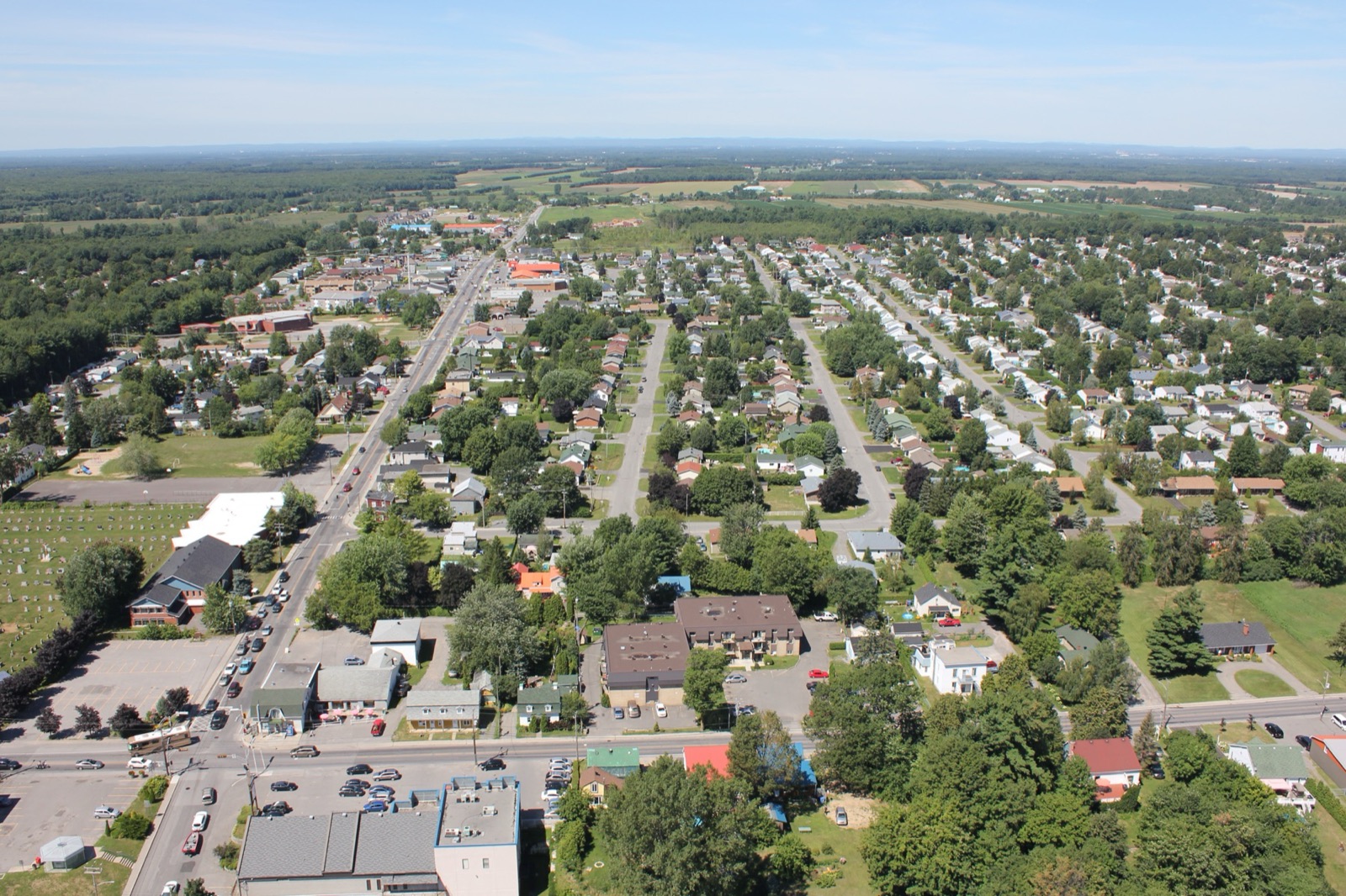 Vue aérienne de Lavaltrie