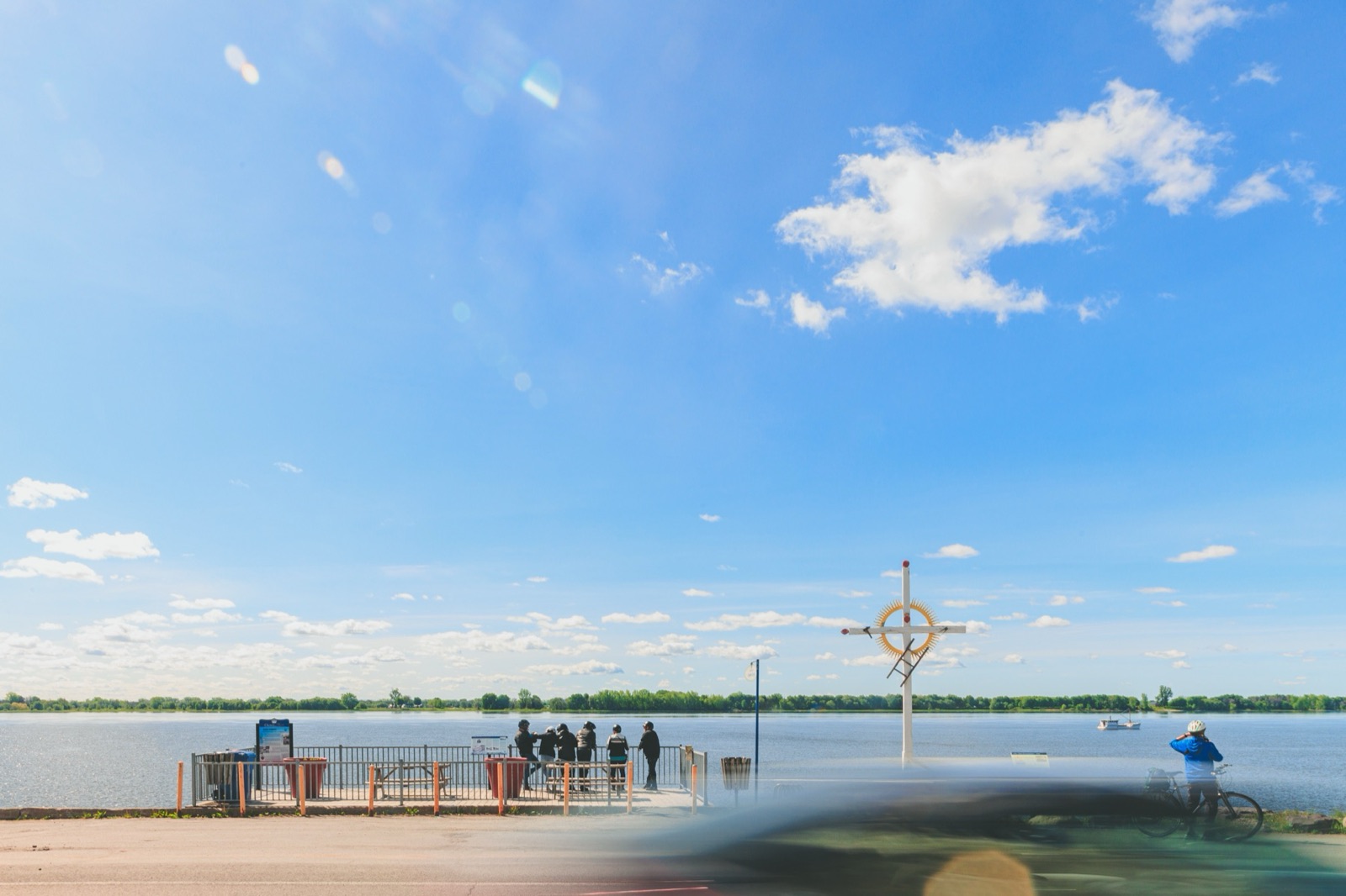 Belvédère sur le fleuve Saint-Laurent à Saint-Sulpice